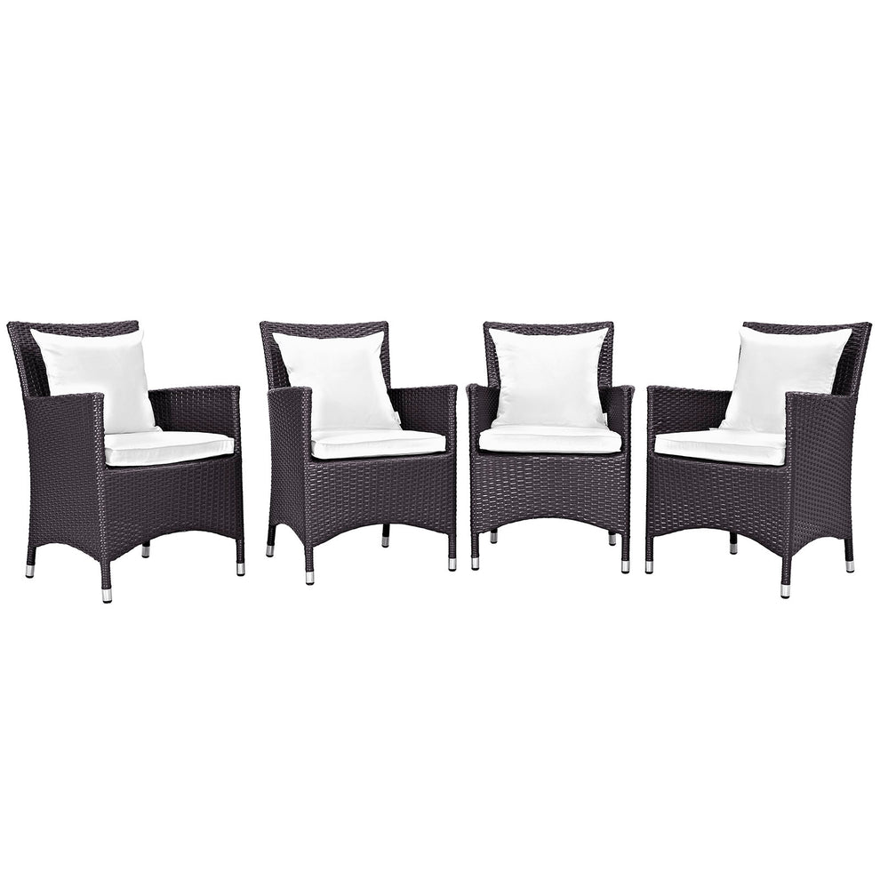 Modway Convene 4 Piece Outdoor Patio Dining Set - EEI-2190 | Dining Chairs | Modishstore - 1