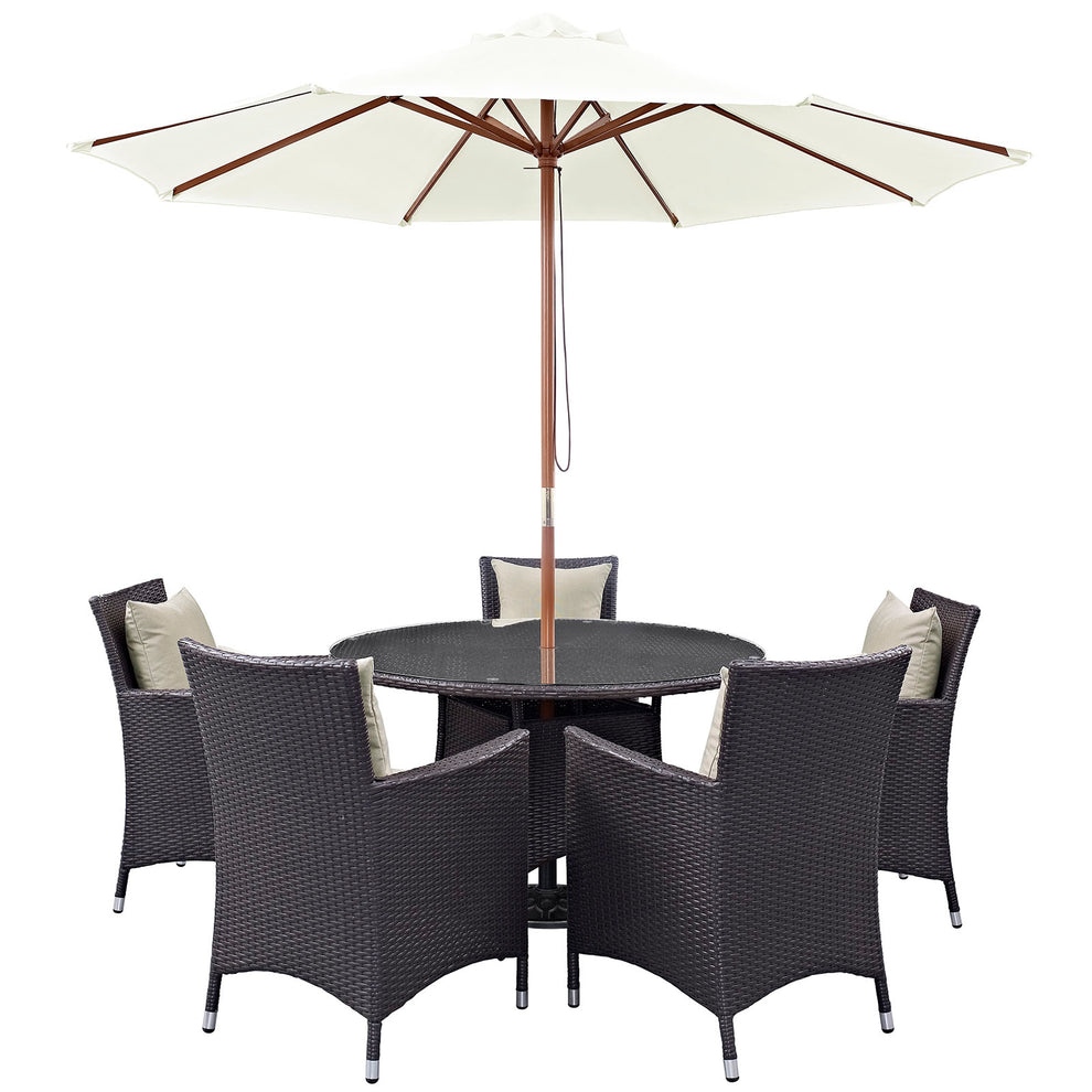 Modway Convene 7 Piece Outdoor Patio Dining Set - EEI-2193 - EEI-2193 | Outdoor Dining Sets | Modishstore - 7