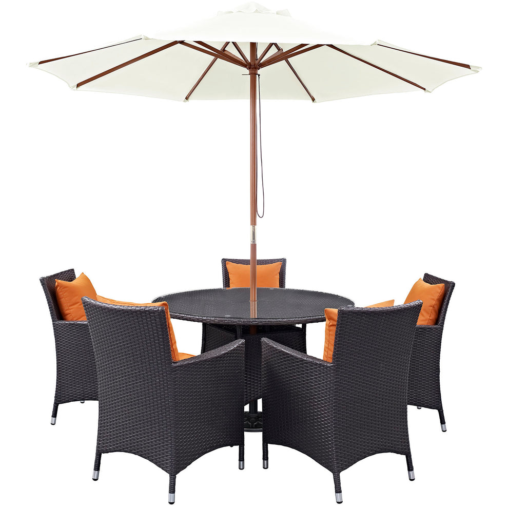 Modway Convene 7 Piece Outdoor Patio Dining Set - EEI-2193 - EEI-2193 | Outdoor Dining Sets | Modishstore - 5