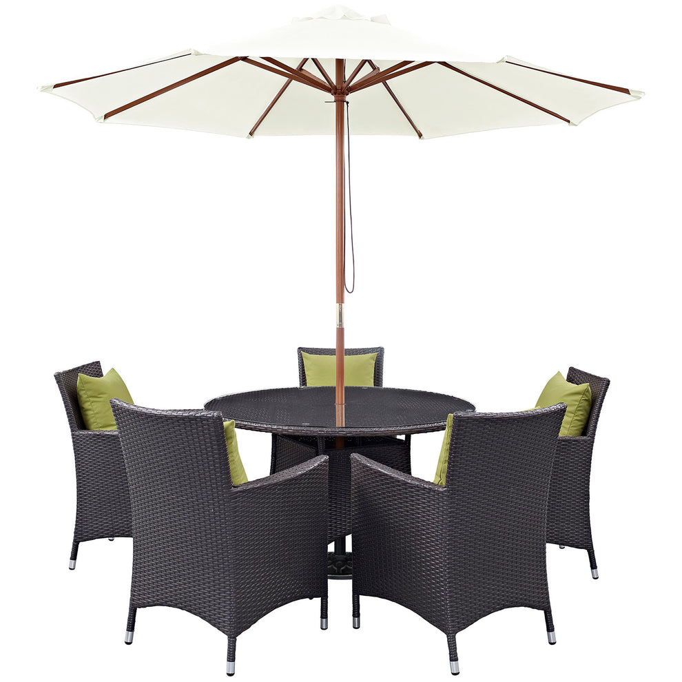 Modway Convene 7 Piece Outdoor Patio Dining Set - EEI-2193 - EEI-2193 | Outdoor Dining Sets | Modishstore - 4