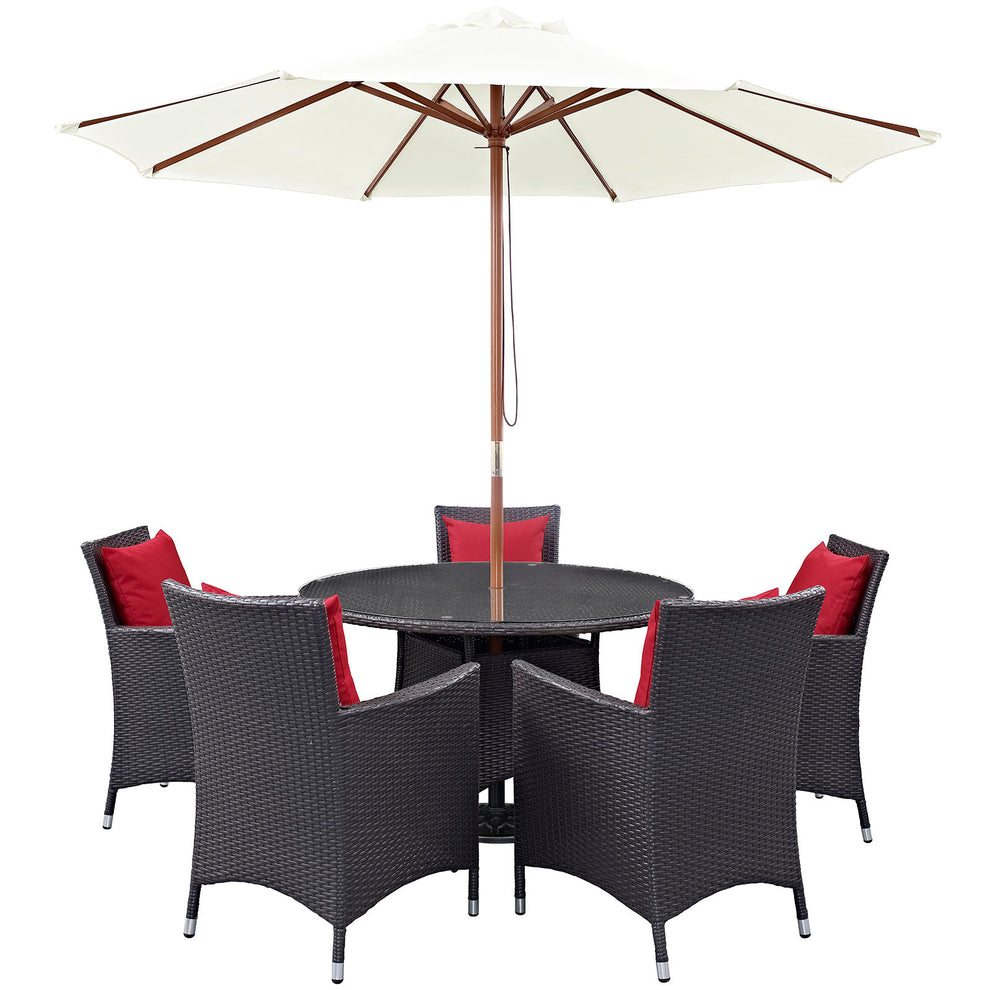 Modway Convene 7 Piece Outdoor Patio Dining Set - EEI-2193 - EEI-2193 | Outdoor Dining Sets | Modishstore - 3