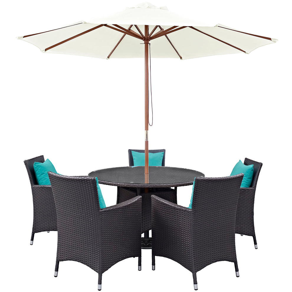 Modway Convene 7 Piece Outdoor Patio Dining Set - EEI-2193 - EEI-2193 | Outdoor Dining Sets | Modishstore - 2
