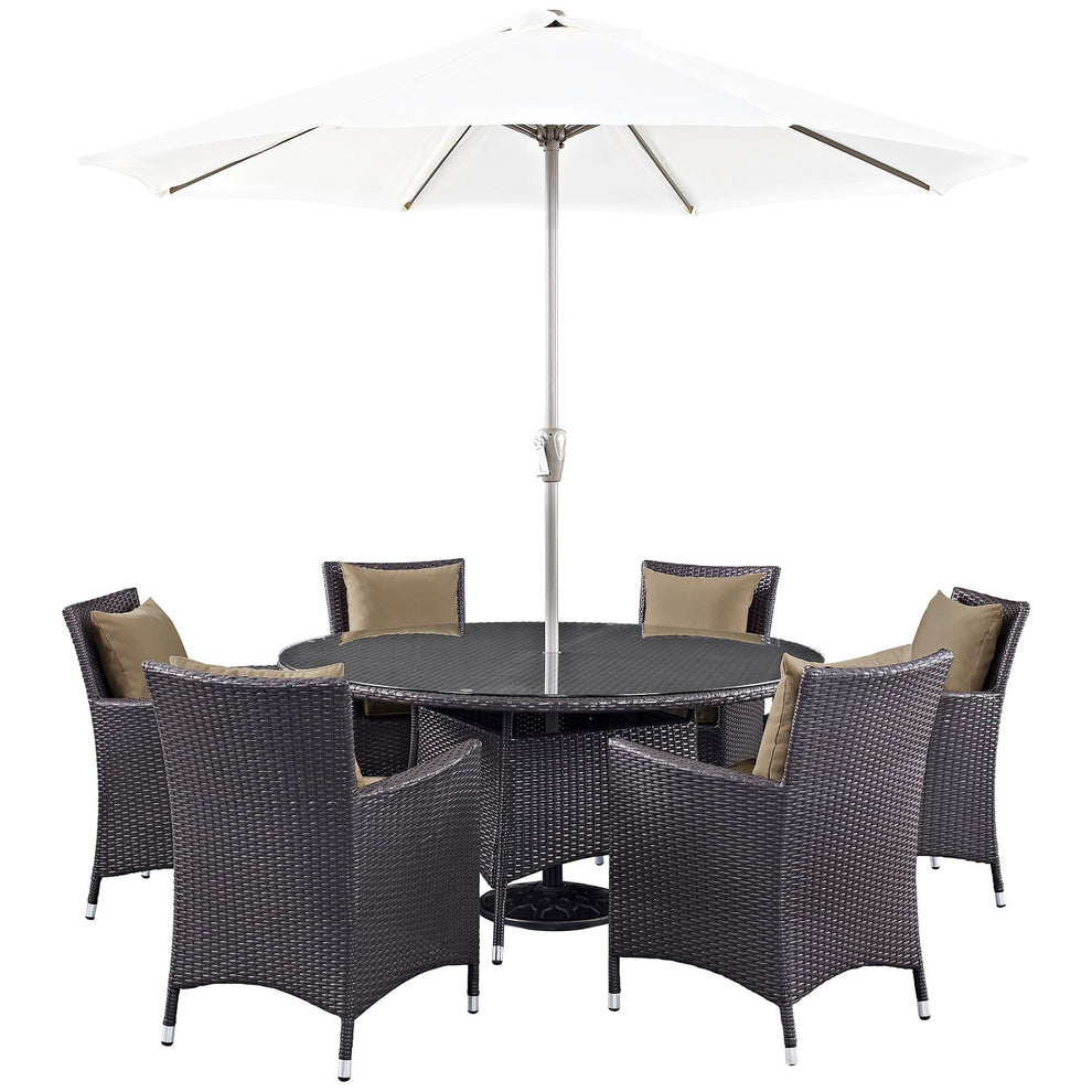 Modway Convene 8 Piece Outdoor Patio Dining Set - EEI-2194 | Outdoor Dining Sets | Modishstore - 6