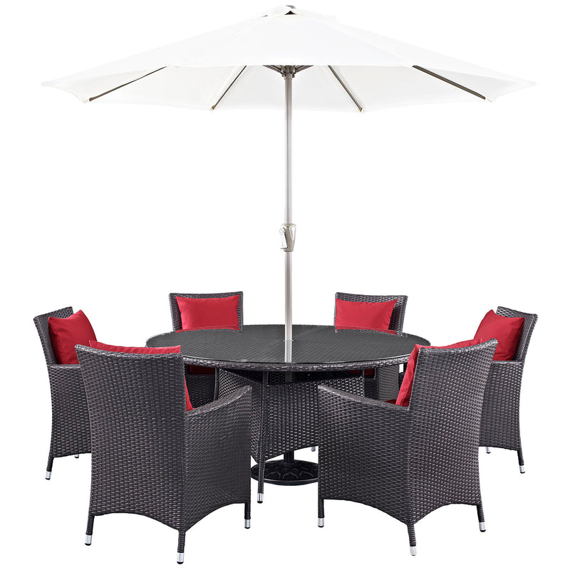 Modway Convene 8 Piece Outdoor Patio Dining Set - EEI-2194 | Outdoor Dining Sets | Modishstore - 3