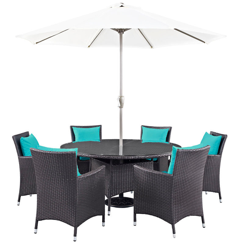 Modway Convene 8 Piece Outdoor Patio Dining Set - EEI-2194 | Outdoor Dining Sets | Modishstore - 2