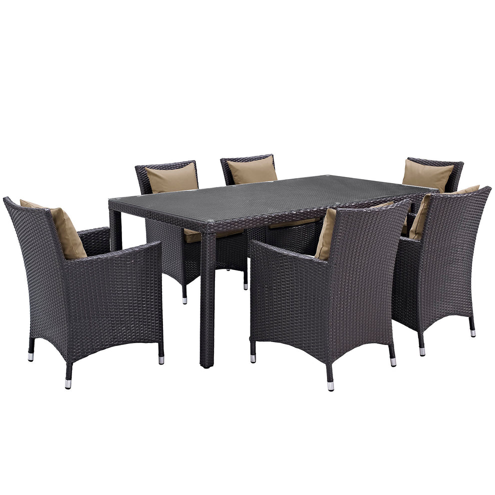 Modway Convene 7 Piece Outdoor Patio Dining Set - EEI-2199 - EEI-2199 | Outdoor Dining Sets | Modishstore - 6