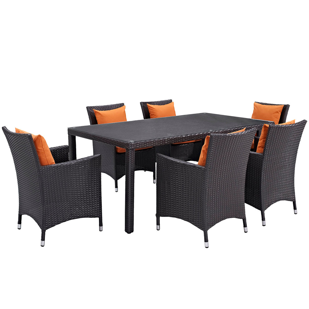 Modway Convene 7 Piece Outdoor Patio Dining Set - EEI-2199 - EEI-2199 | Outdoor Dining Sets | Modishstore - 5