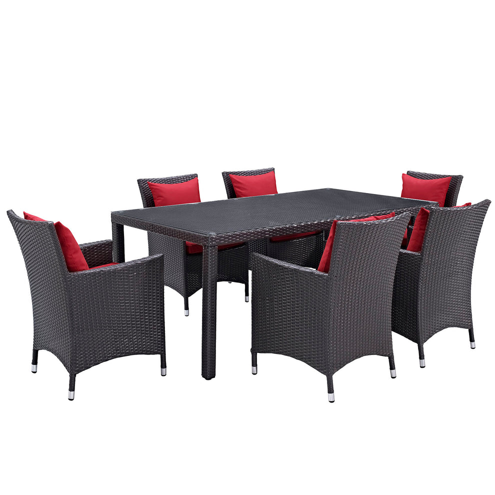 Modway Convene 7 Piece Outdoor Patio Dining Set - EEI-2199 - EEI-2199 | Outdoor Dining Sets | Modishstore - 3