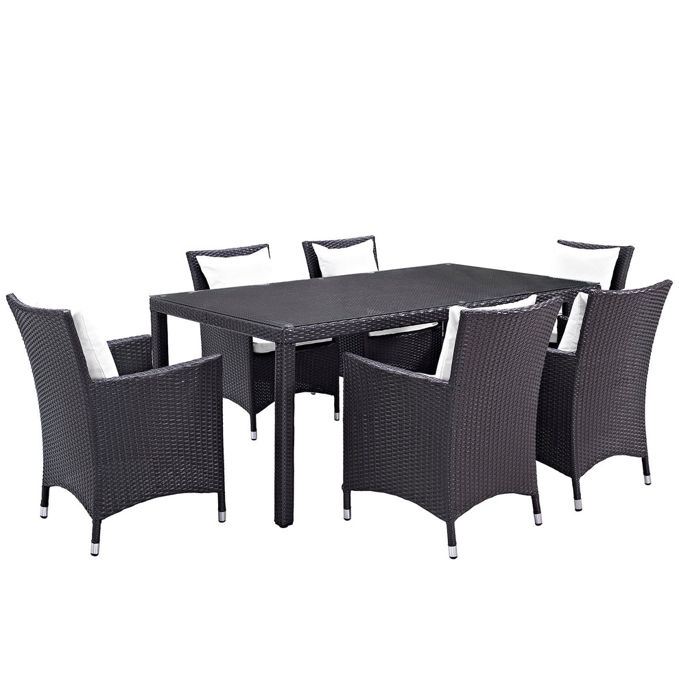 Modway Convene 7 Piece Outdoor Patio Dining Set - EEI-2199 - EEI-2199 | Outdoor Dining Sets | Modishstore - 1