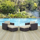 Modway Convene 4 Piece Outdoor Patio Sectional Set | Outdoor Sofas, Loveseats & Sectionals | Modishstore