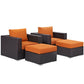 Modway Convene 4 Piece Outdoor Patio Sectional Set | Outdoor Sofas, Loveseats & Sectionals | Modishstore-10