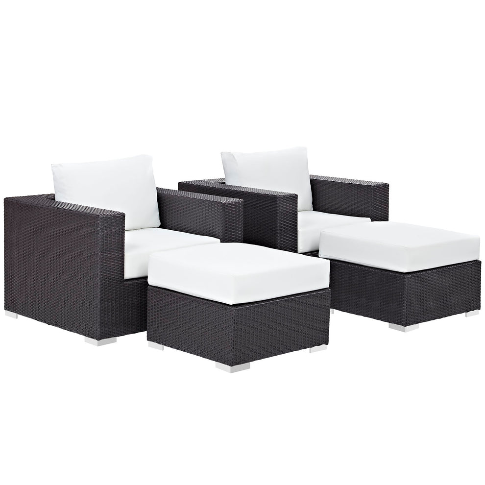 Modway Convene 4 Piece Outdoor Patio Sectional Set - EEI-2202 | Outdoor Sofas, Loveseats & Sectionals | Modishstore - 22