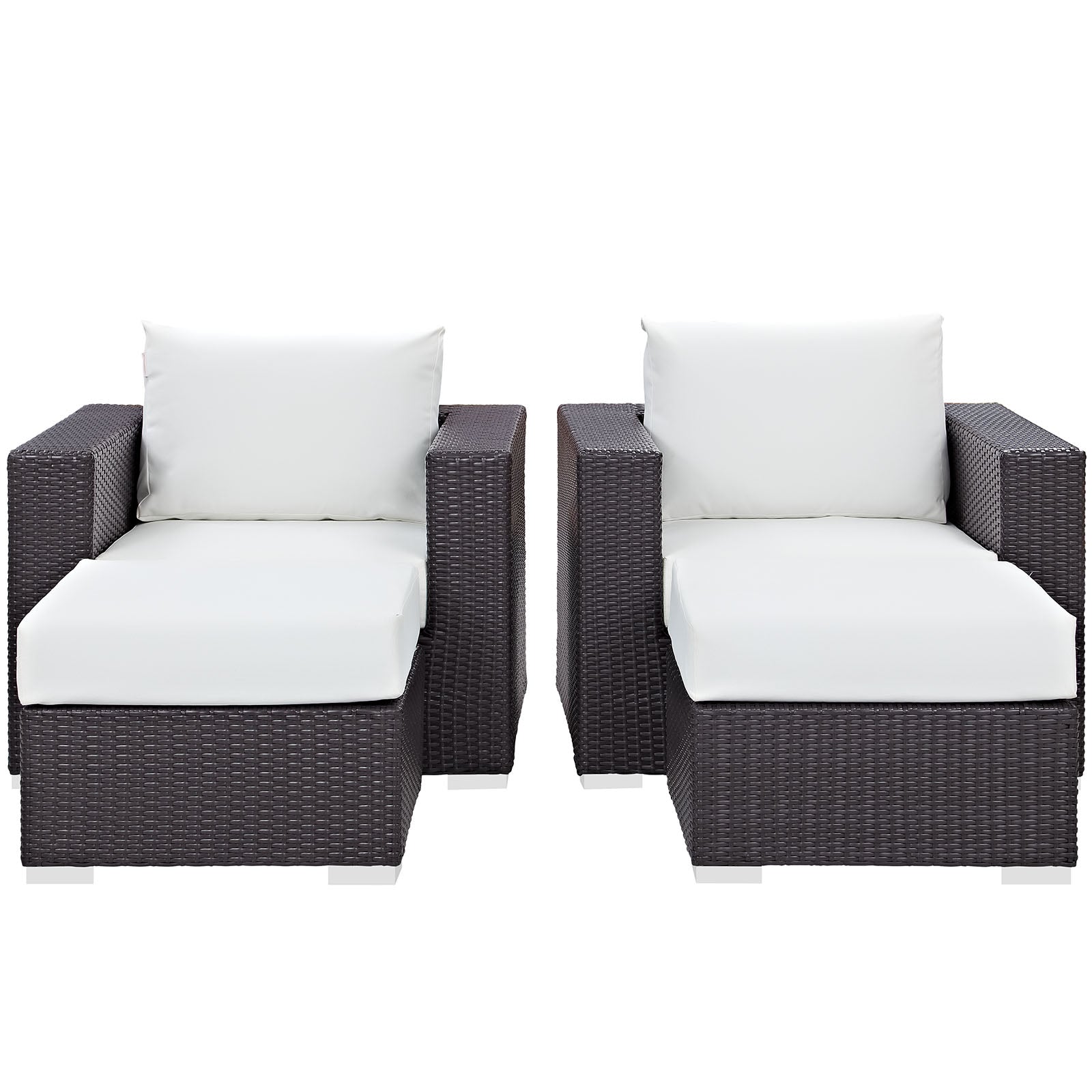 Modway Convene 4 Piece Outdoor Patio Sectional Set | Outdoor Sofas, Loveseats & Sectionals | Modishstore-23