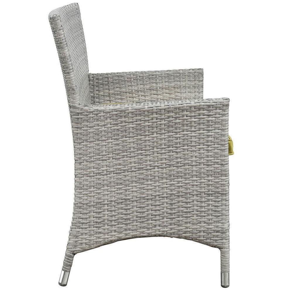 Modway Bridge 4 Piece Outdoor Patio Rattan Conversation Set - EEI-2212 | Outdoor Sofas, Loveseats & Sectionals | Modishstore - 15