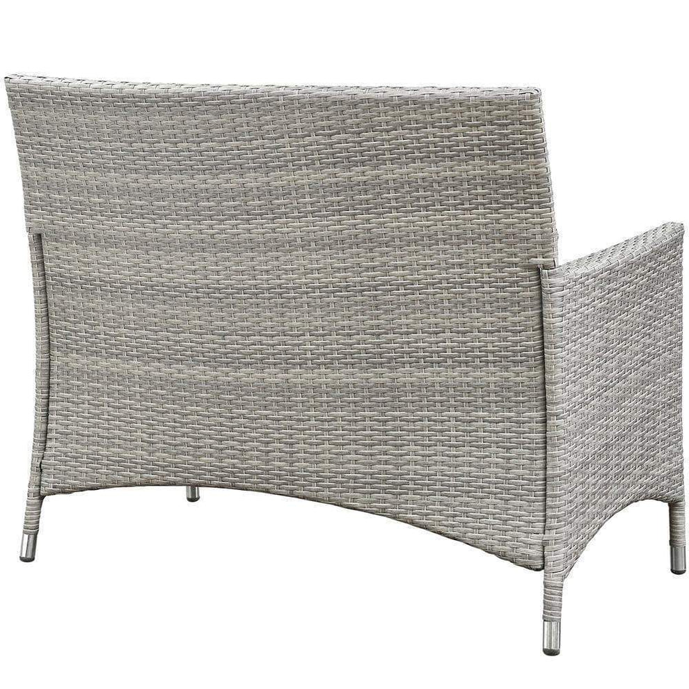 Modway Bridge 4 Piece Outdoor Patio Rattan Conversation Set - EEI-2212 | Outdoor Sofas, Loveseats & Sectionals | Modishstore - 16