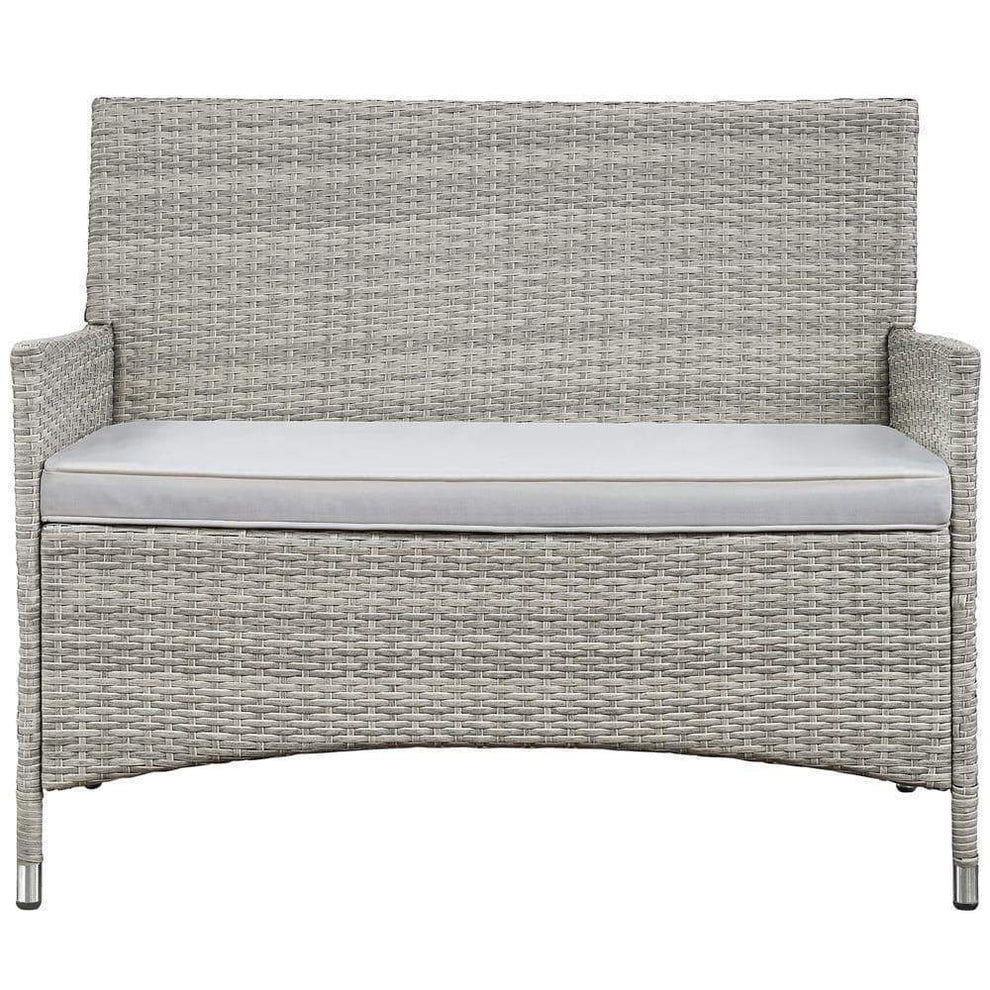 Modway Bridge 4 Piece Outdoor Patio Rattan Conversation Set - EEI-2212 | Outdoor Sofas, Loveseats & Sectionals | Modishstore - 18