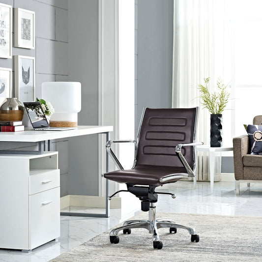 Ascend Mid Back Office Chair By Modway - EEI-2214 | Office Chairs | Modishstore - 1