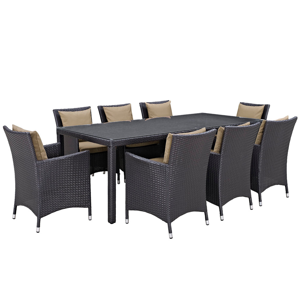 Modway Convene 9 Piece Outdoor Patio Dining Set - EEI-2217 | Outdoor Dining Sets | Modishstore - 6