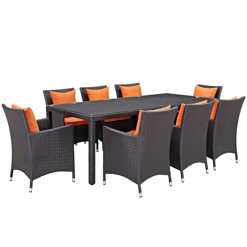 Modway Convene 9 Piece Outdoor Patio Dining Set - EEI-2217 | Outdoor Dining Sets | Modishstore - 5