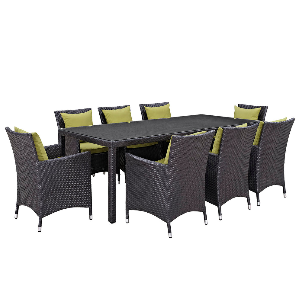 Modway Convene 9 Piece Outdoor Patio Dining Set - EEI-2217 | Outdoor Dining Sets | Modishstore - 4