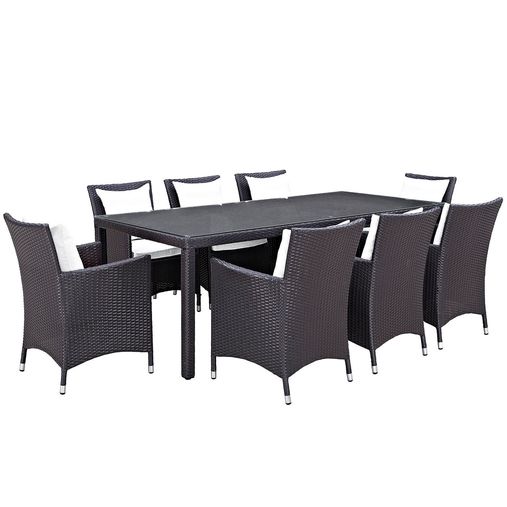 Modway Convene 9 Piece Outdoor Patio Dining Set - EEI-2217 | Outdoor Dining Sets | Modishstore - 1