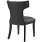 Modway Curve Vinyl Dining Chair | Dining Chairs | Modishstore-9