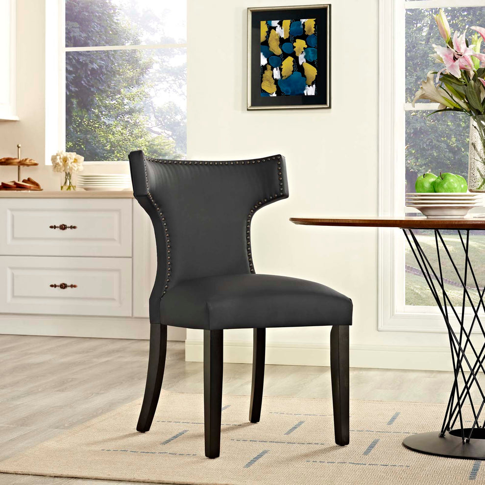 Modway Curve Vinyl Dining Chair - EEI-2220 | Dining Chairs | Modishstore - 6