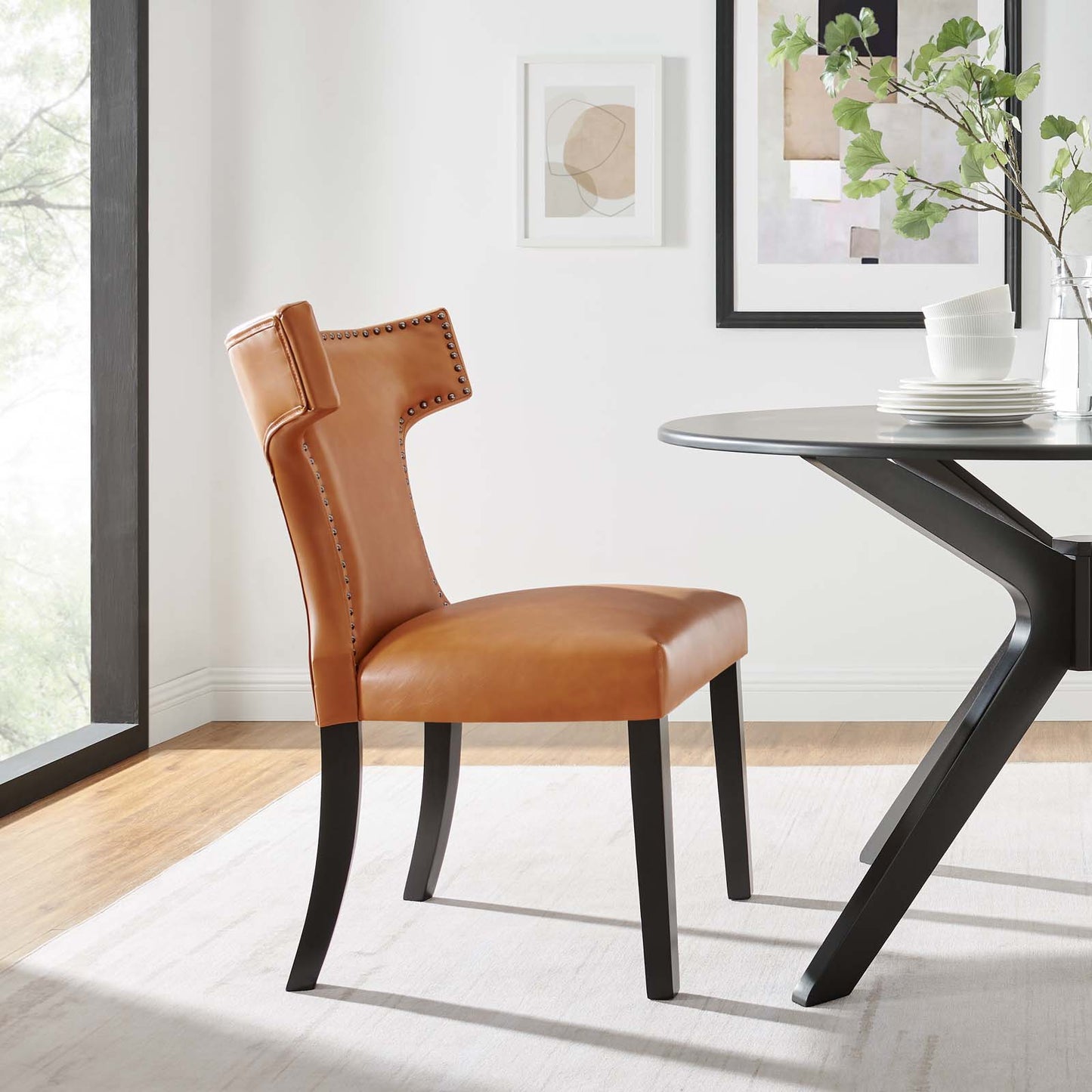 Modway Curve Vinyl Dining Chair | Dining Chairs | Modishstore-19