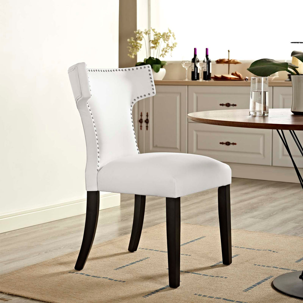 Modway Curve Vinyl Dining Chair - EEI-2220 | Dining Chairs | Modishstore - 1