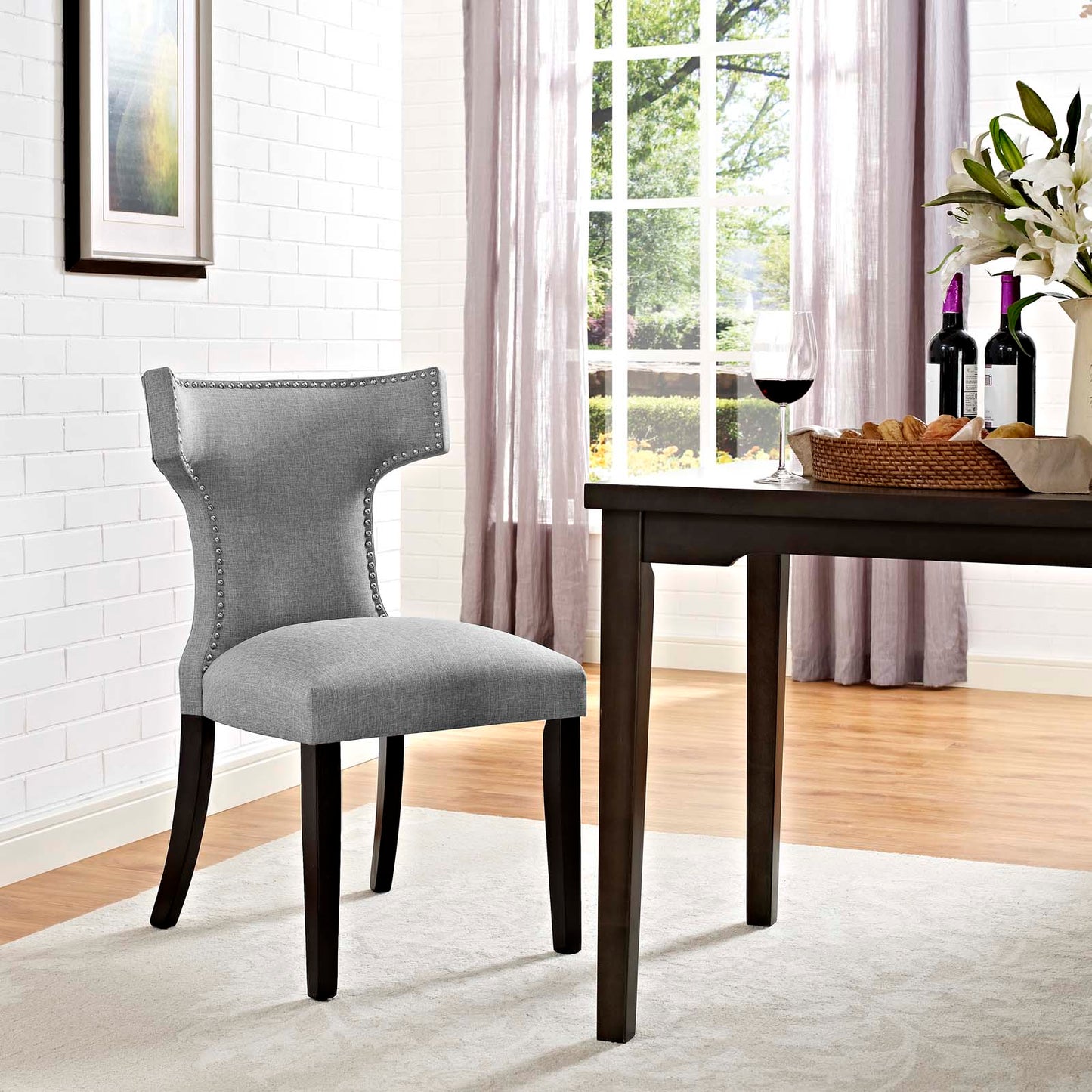 Modway Curve Fabric Dining Chair | Dining Chairs | Modishstore-13