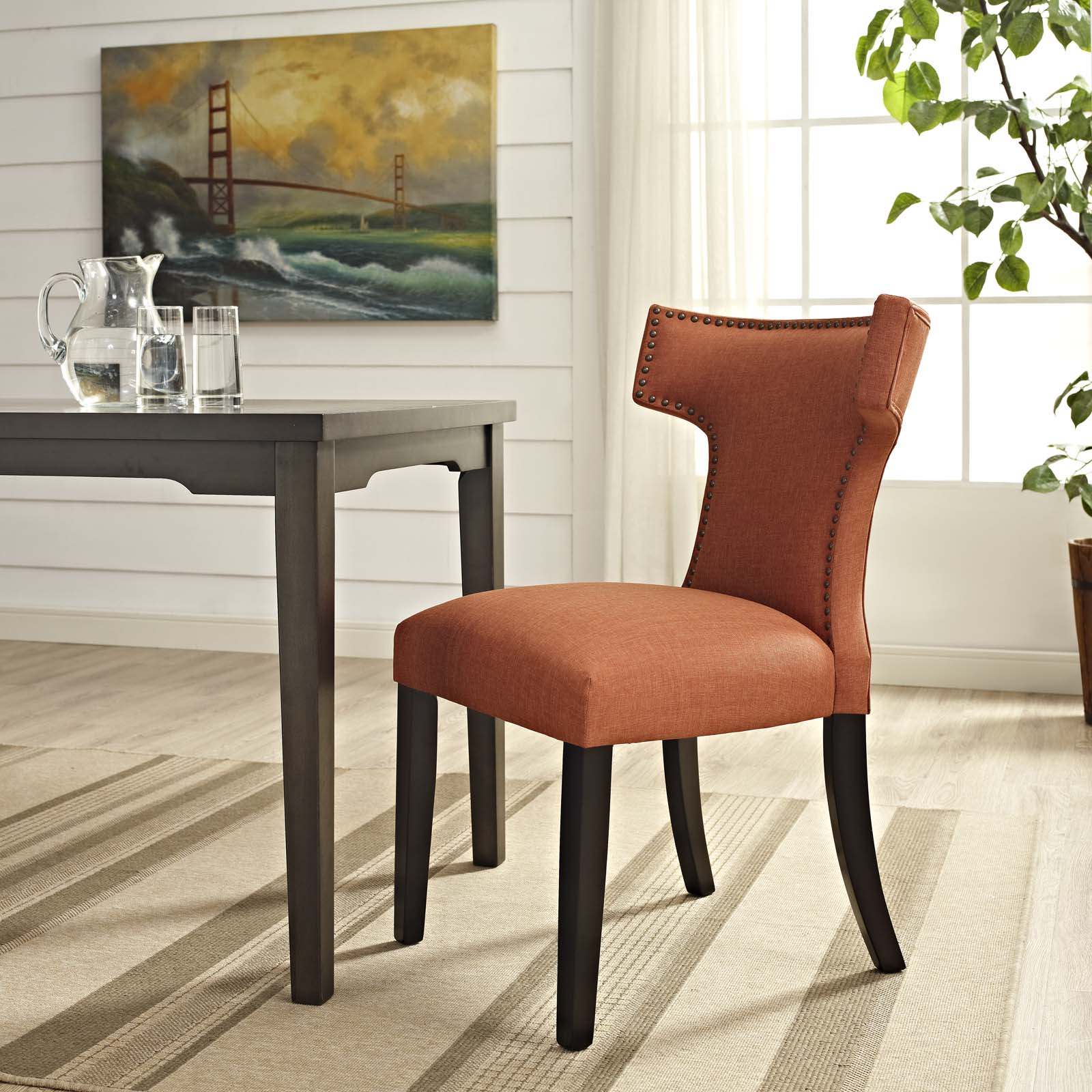 Modway Curve Fabric Dining Chair | Dining Chairs | Modishstore-12