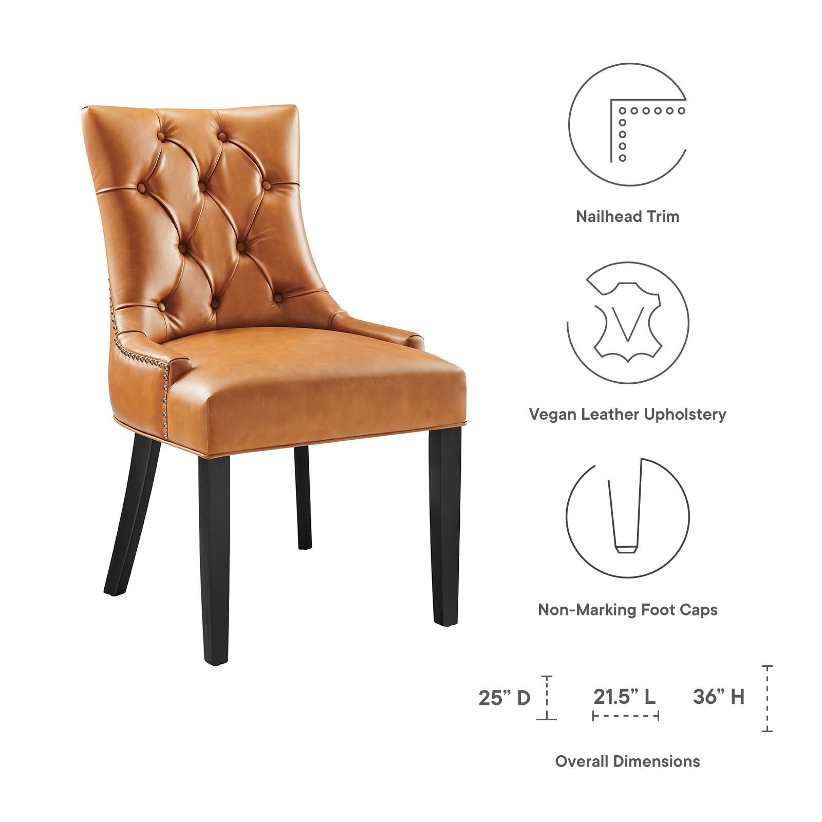 Modway Regent Vinyl Dining Chair | Dining Chairs | Modishstore-24