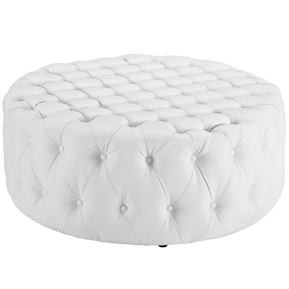Modway Amour Upholstered Vinyl Ottoman - EEI-2224 | Ottomans | Modishstore - 1