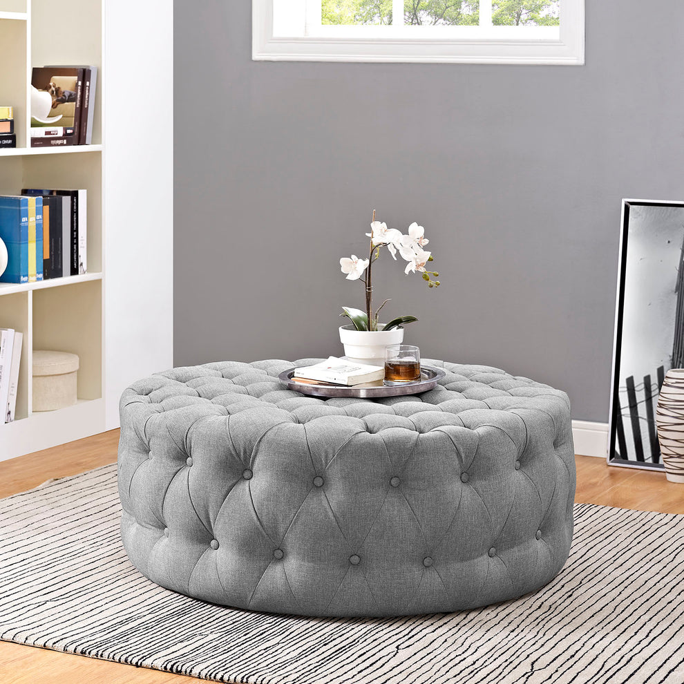 Modway Amour Upholstered Fabric Ottoman - EEI-2225 | Ottomans | Modishstore - 21
