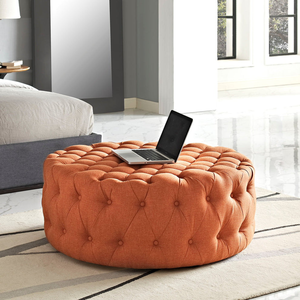 Modway Amour Upholstered Fabric Ottoman - EEI-2225 | Ottomans | Modishstore - 14