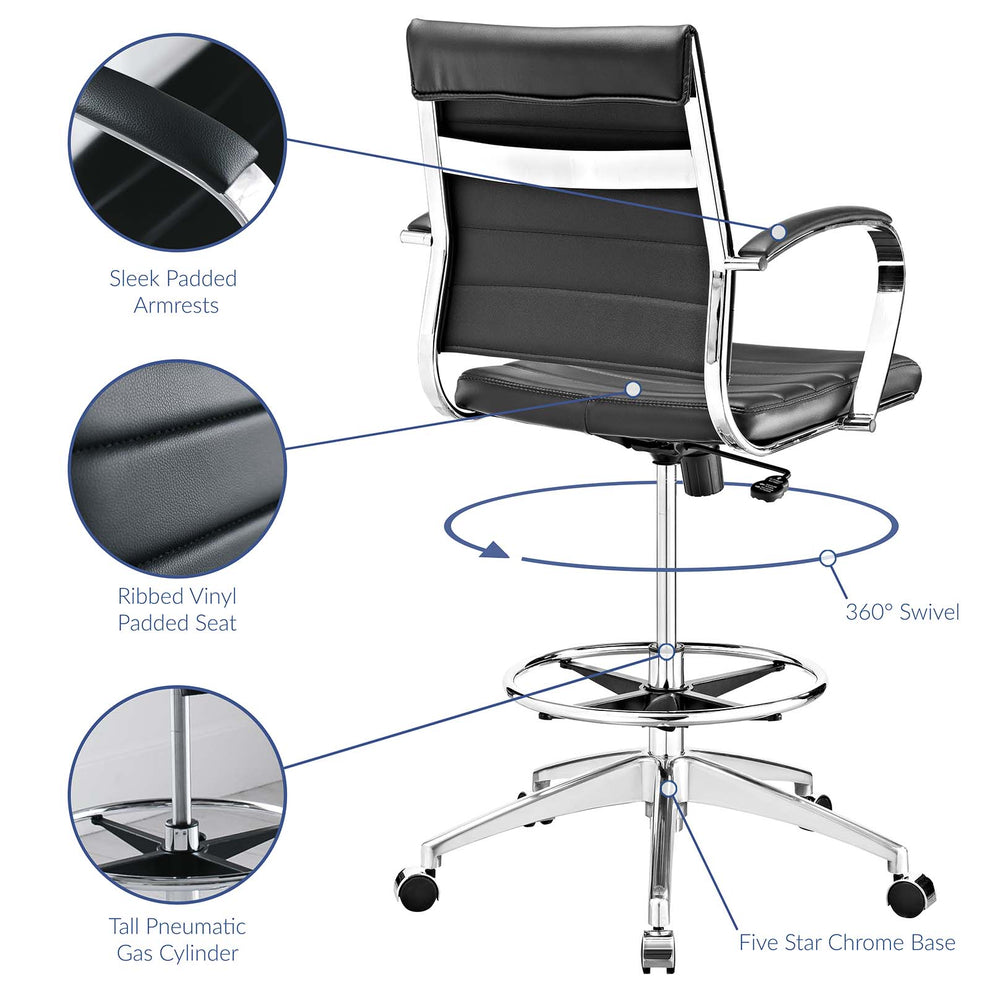 Jive Drafting Chair By Modway - EEI-2236 | Office Chairs | Modishstore - 5