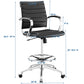 Modway Advance Drafting Chair - Black | Office Chairs | Modishstore-5