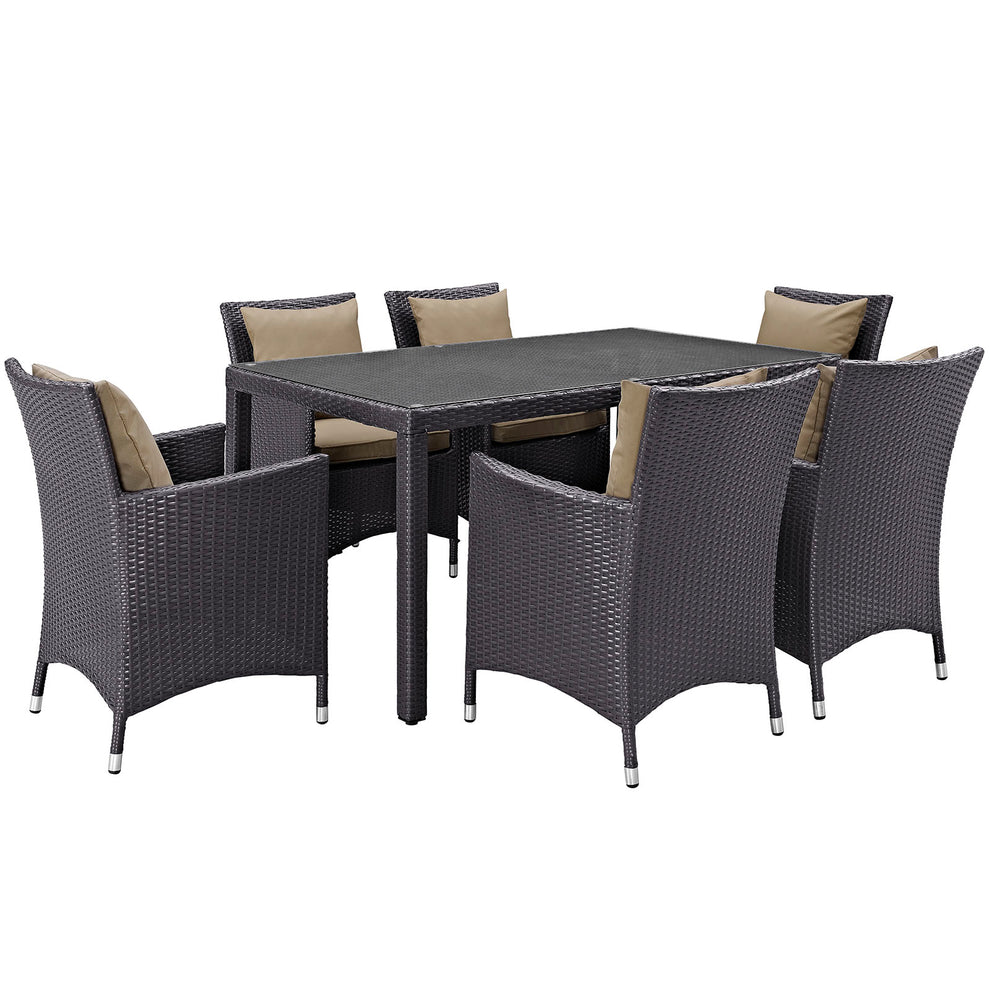 Modway Convene 7 Piece Outdoor Patio Dining Set - EEI-2241 - EEI-2241 | Outdoor Dining Sets | Modishstore - 6
