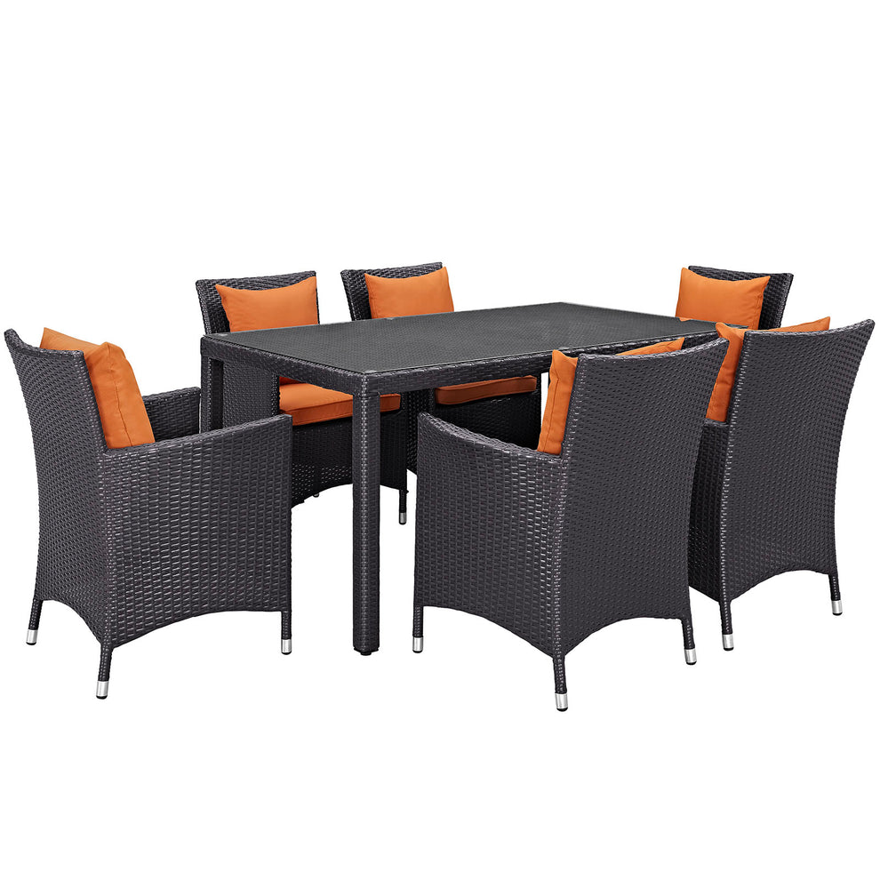 Modway Convene 7 Piece Outdoor Patio Dining Set - EEI-2241 - EEI-2241 | Outdoor Dining Sets | Modishstore - 5