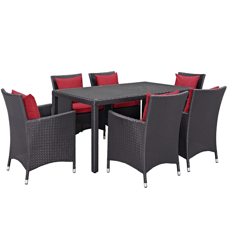 Modway Convene 7 Piece Outdoor Patio Dining Set - EEI-2241 - EEI-2241 | Outdoor Dining Sets | Modishstore - 3