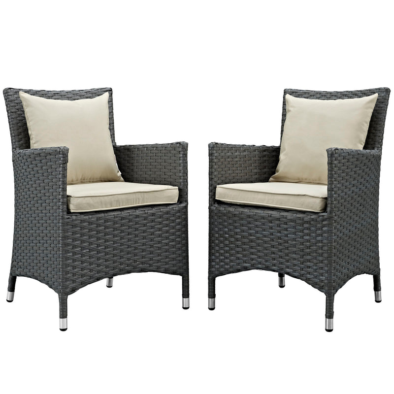 Modway Sojourn 2 Piece Outdoor Patio Sunbrella Dining Set - EEI-2242 | Outdoor Chairs | Modishstore - 8