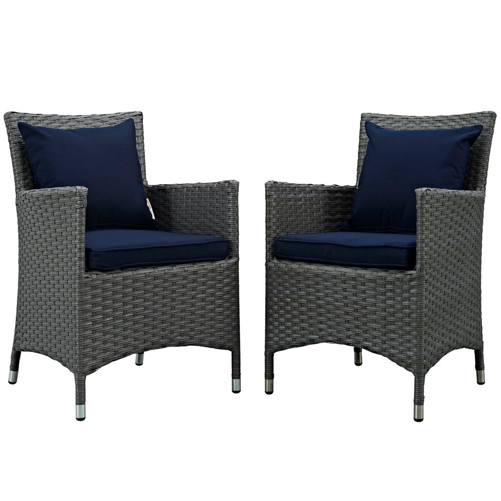 Modway Sojourn 2 Piece Outdoor Patio Sunbrella Dining Set - EEI-2242 | Outdoor Chairs | Modishstore - 7