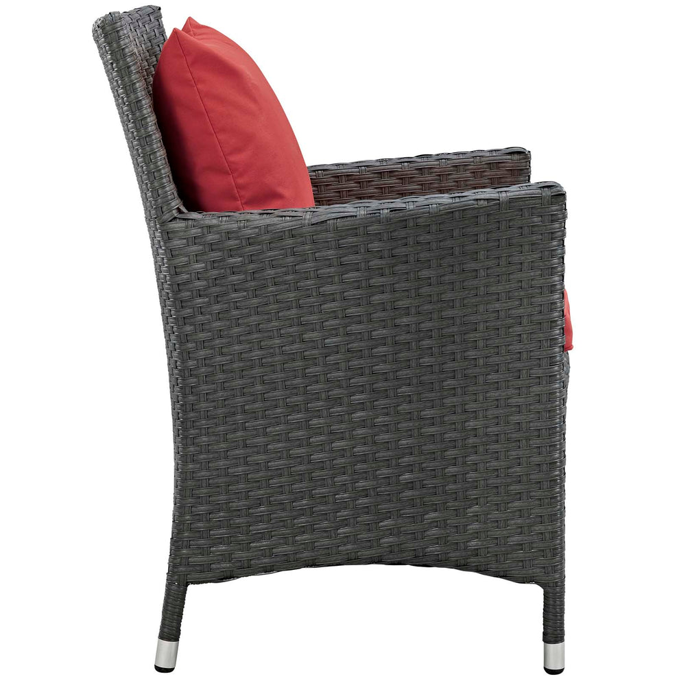 Modway Sojourn 4 Piece Outdoor Patio Sunbrella Dining Set - EEI-2243 | Outdoor Chairs | Modishstore - 7