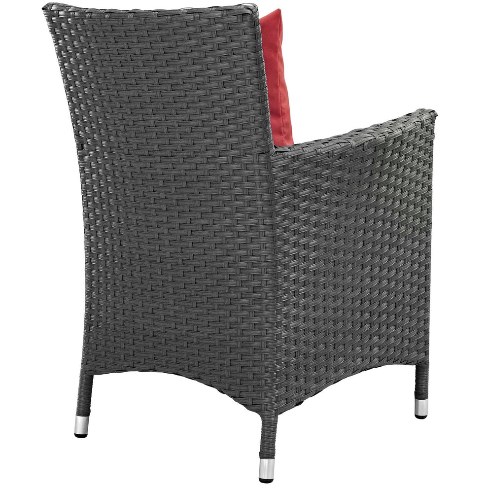 Modway Sojourn 4 Piece Outdoor Patio Sunbrella Dining Set - EEI-2243 | Outdoor Chairs | Modishstore - 8