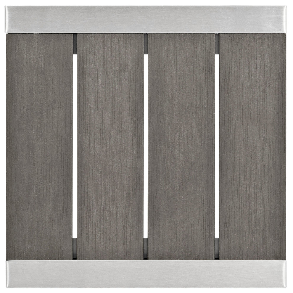 Modway Shore Outdoor Patio Aluminum Side Table - Silver Gray - EEI-2248 | Outdoor Tables | Modishstore - 4