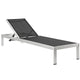 Modway Shore Outdoor Patio Aluminum Mesh Chaise | Outdoor Recliners & Lounge Chairs | Modishstore-16