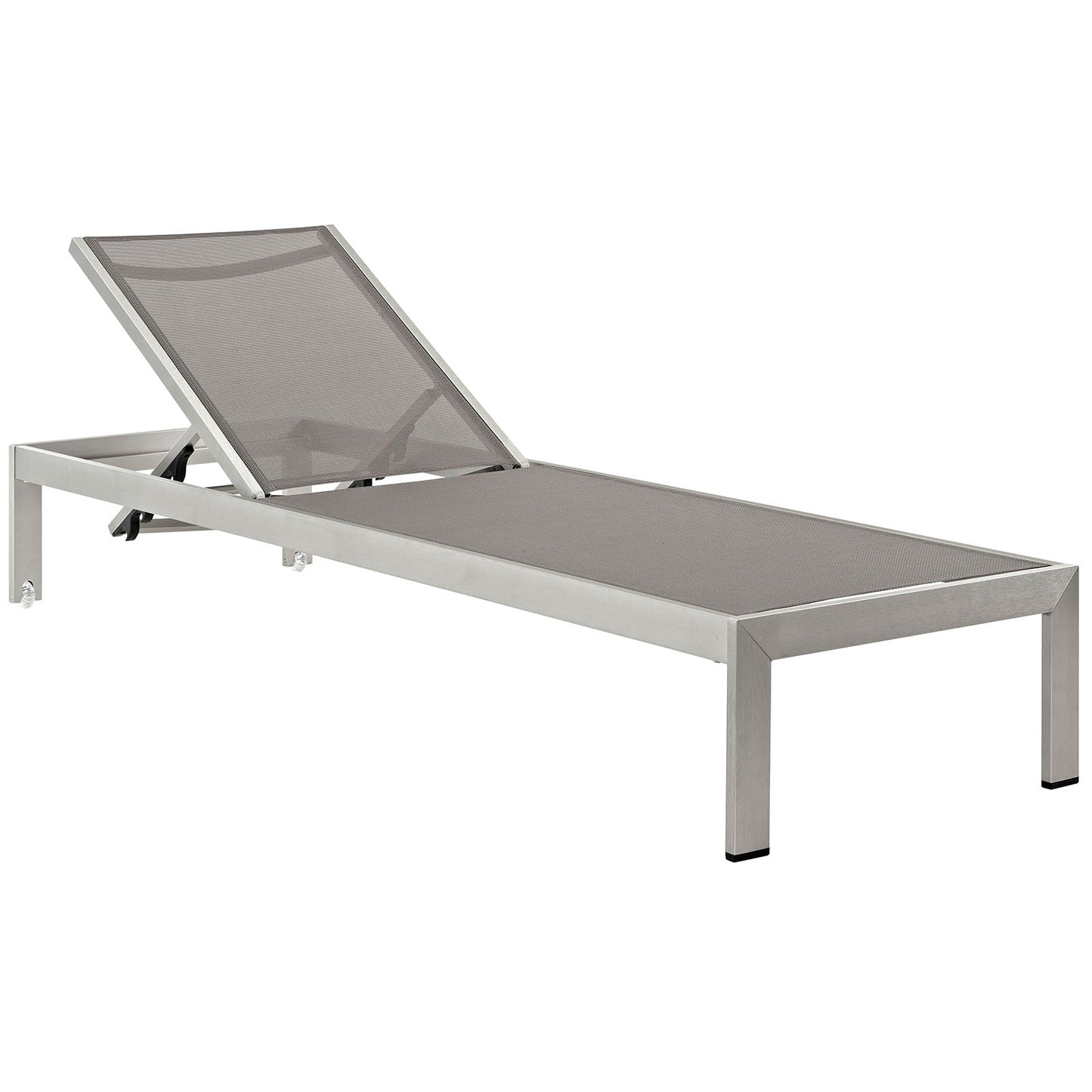 Modway Shore Outdoor Patio Aluminum Mesh Chaise | Outdoor Recliners & Lounge Chairs | Modishstore-15