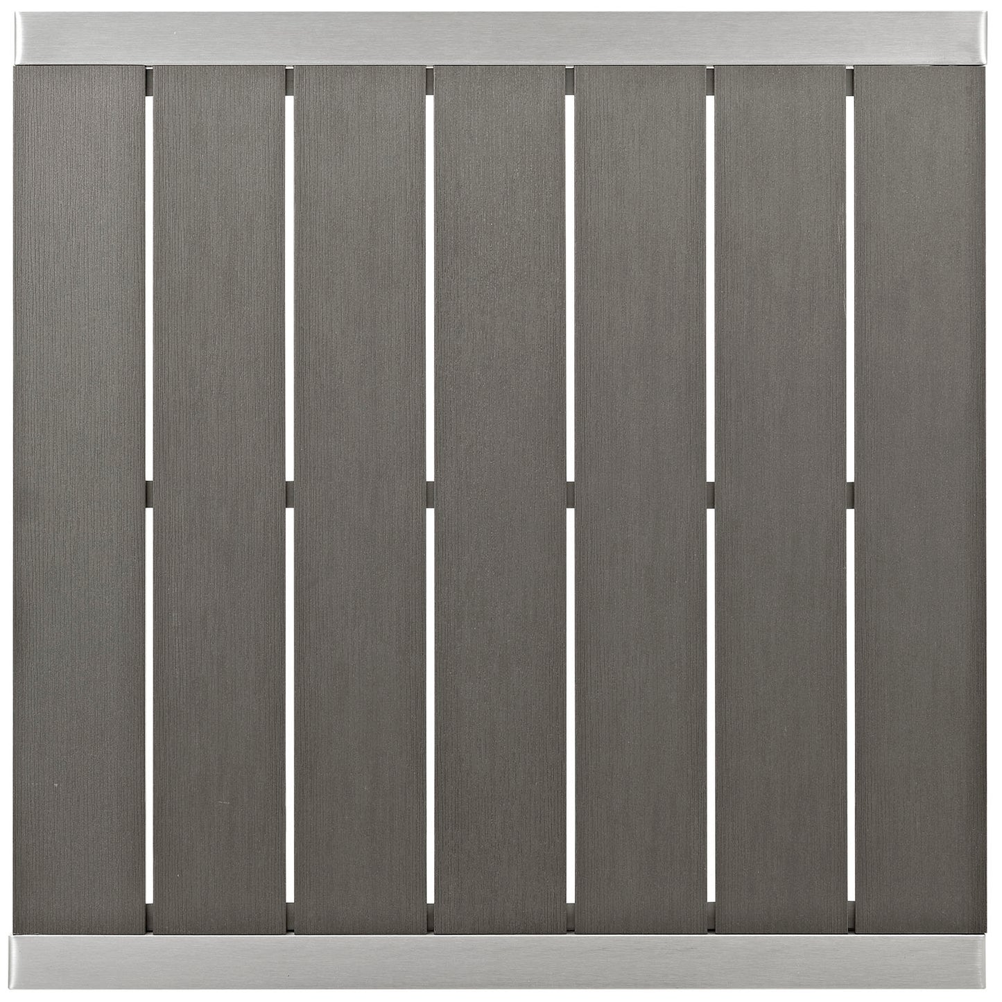 Modway Shore Outdoor Patio Aluminum Bar Table - Silver Gray | Bar Table | Modishstore-3