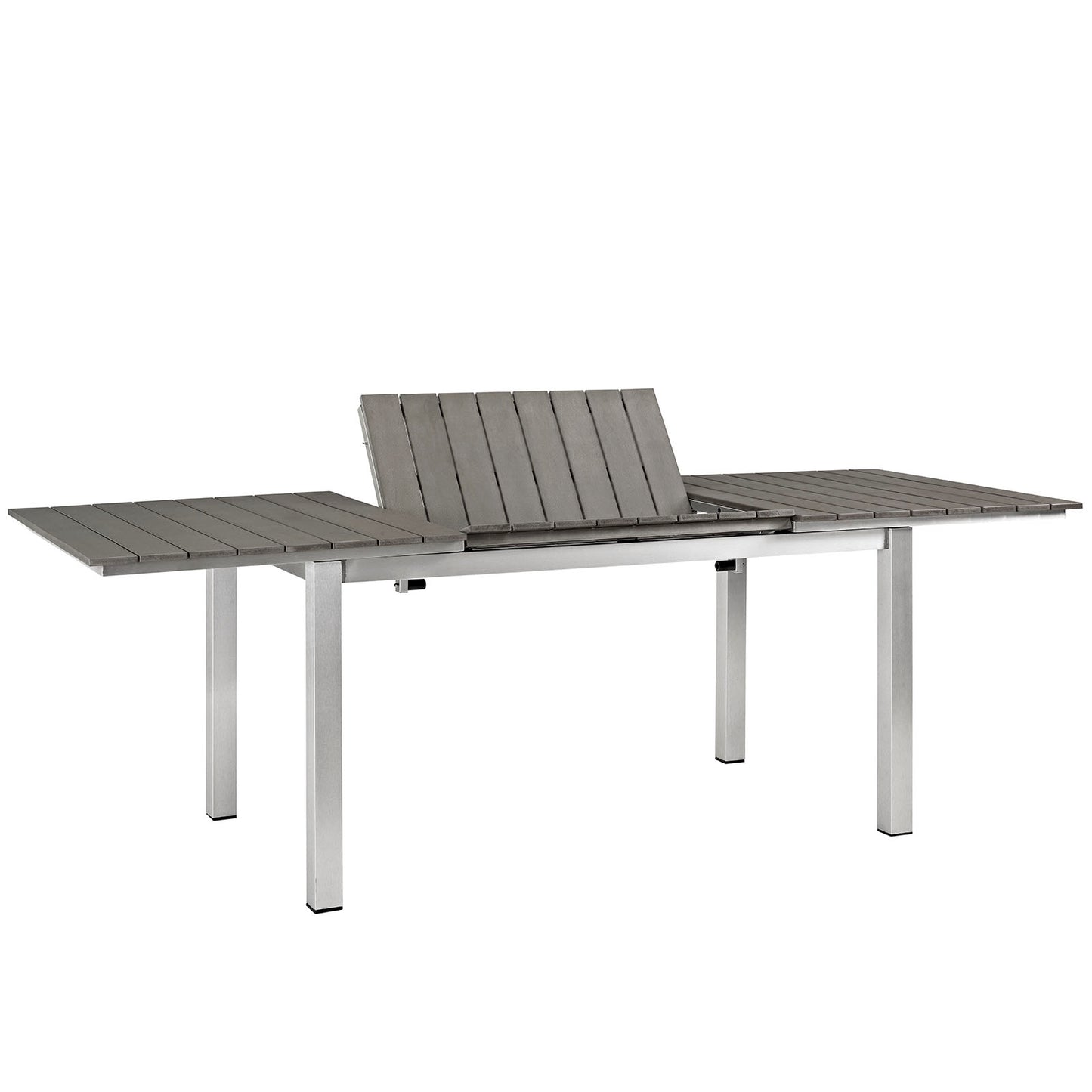 Modway Shore Outdoor Patio Wood Dining Table - Silver Gray | Dining Tables | Modishstore-8