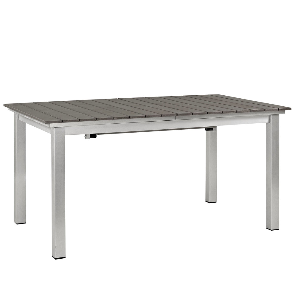 Modway Shore Outdoor Patio Wood Dining Table - Silver Gray - EEI-2257 | Dining Tables | Modishstore - 2